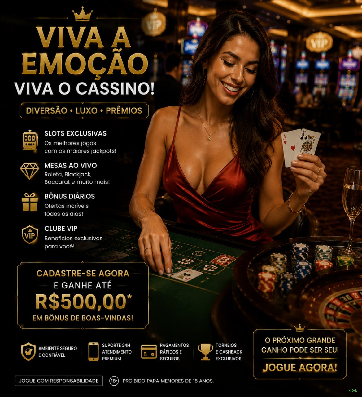 Plataforma completa da 69k com todos os jogos
